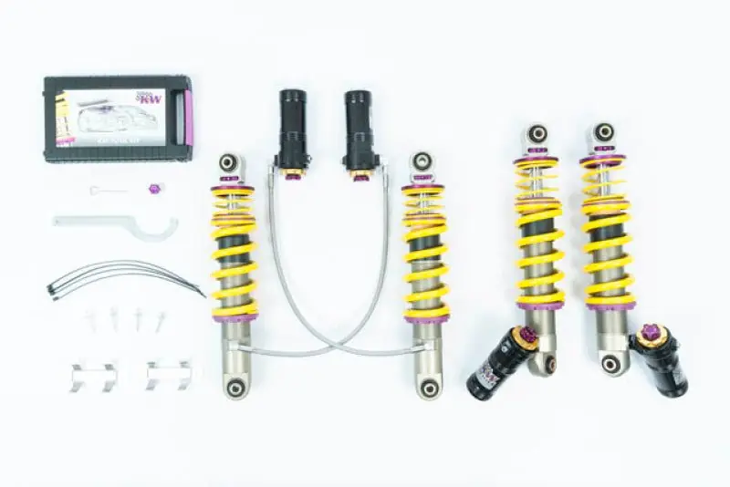 KW Coilover Kit V4 2010-2015 Audi R8 (42) V8 Including Spyder w/o Magnetic Ride (KWS3A711004)