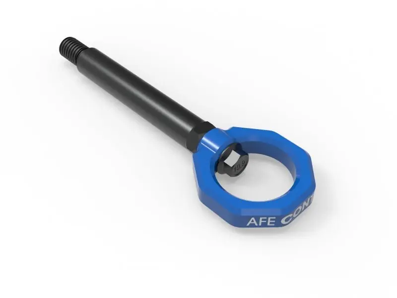 aFe 23-25 BMW M2 (G87) CONTROL Front / Rear Tow Hook - Blue (AFE450-502004-L)
