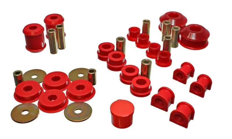 Energy Suspension 03-05 Mitsubishi Lancer EVO 8 Red Hyper-flex Master Bushing Set (ENG5.18115R)