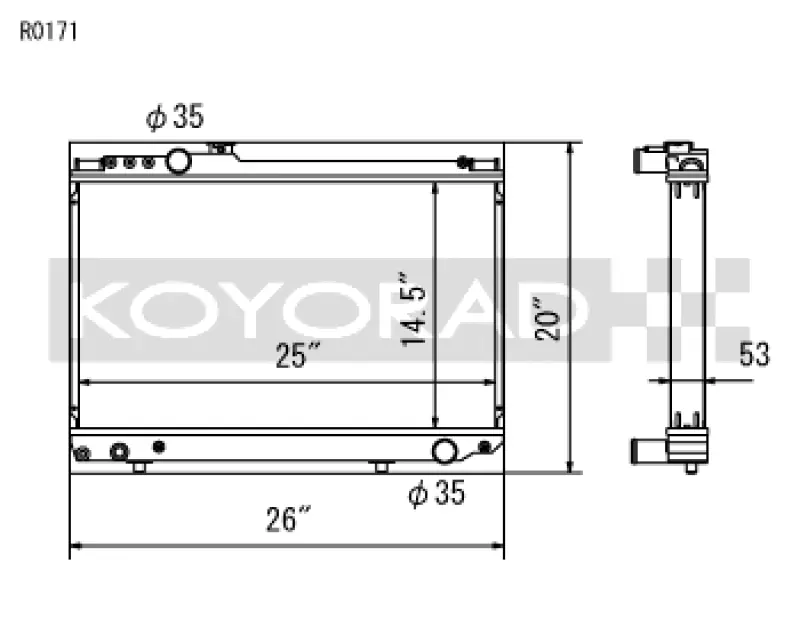 Koyo 86-92 Toyota Supra NA/Turbo MT Only (USDM Vehicles Req. M16x1.5 Plug) Radiator (KOYR0171)