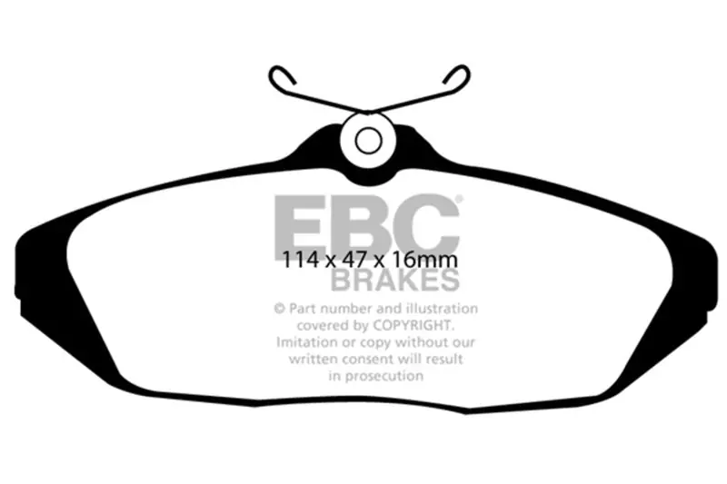 EBC 93-98 Ford Thunderbird 3.8 Greenstuff Rear Brake Pads (EBCDP21164)