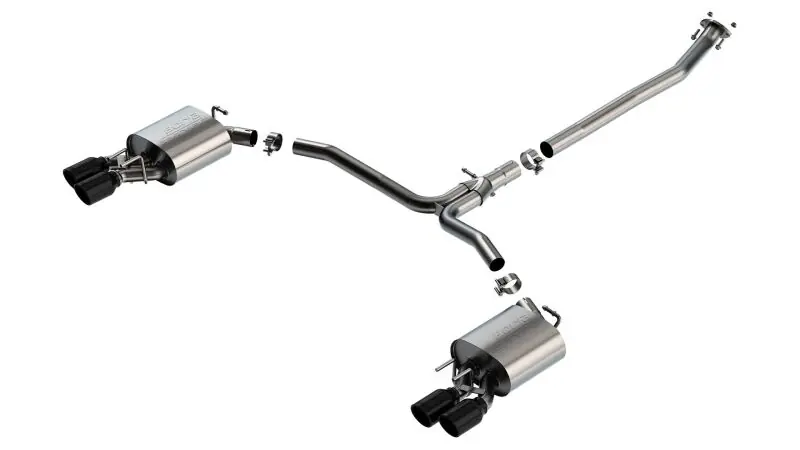 Borla 18-22 Toyota Camry XSE 2.5L i4 AT/MT FWD / 4DR S-TYPE Cat Back Exhaust (Black Chrome) (BOR140853BC)