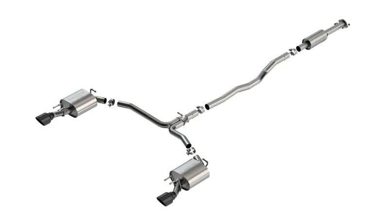 Borla 20-24 Toyota Camry TRD 3.5L V6 FWD S-Type Cat-back - Black Chrome (BOR140967BC)