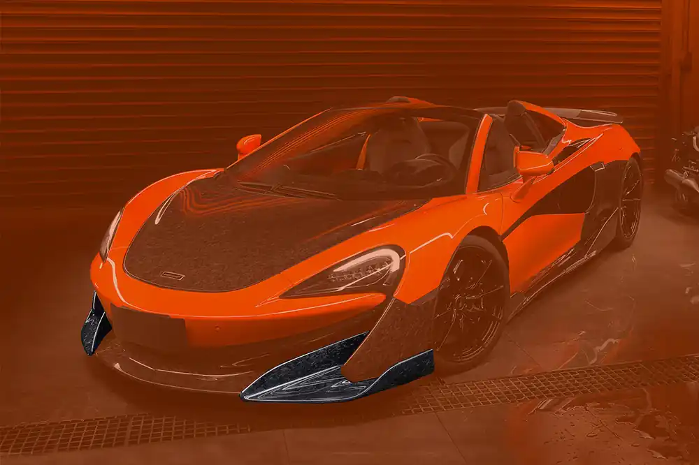 Carbonado 2018-2021 McLaren 600LT Carbon Fiber Front Bumper Side Splitter