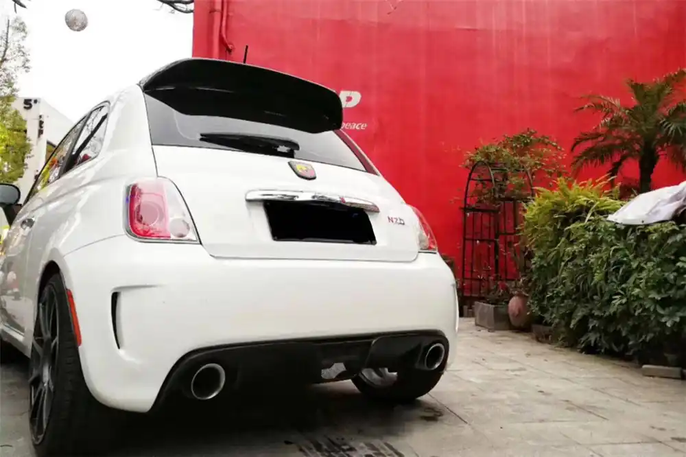 Carbonado 2010-2015 Fiat Abarth 500 Sports Style Rear Bumper
