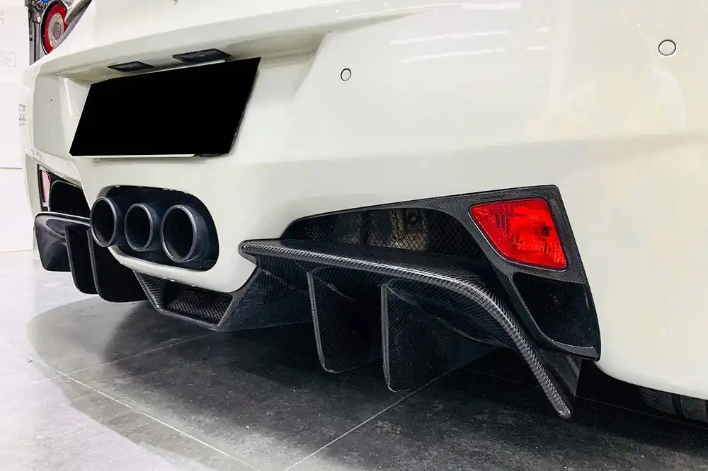 Carbonado 2010-2015 Ferrari 458 Coupe Spider OE Style Carbon Fiber Brake Lights Covers