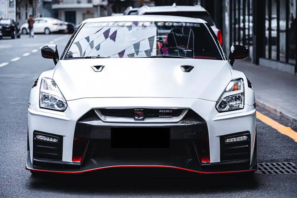 Carbonado 2017-2023 Nissan GTR R35 EBA NISMO Style Front Bumper