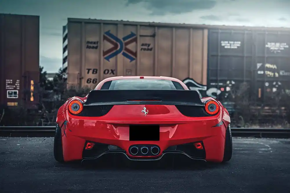 Carbonado 2010-2015 Ferrari 458 Coupe & Spider DE Style Rear Diffuser