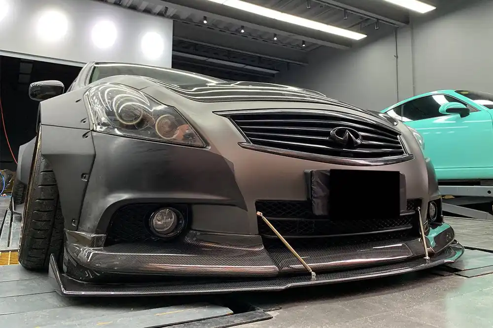 Carbonado 2010-2013 Infiniti G25 G37 Sedan BKSS Style Front Lip