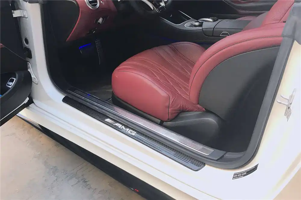 Carbonado 2014-2021 Mercedes Benz C217 S63 S65 AMG Coupe OE Style Dry Carbon Fiber Door Sills Steps Cover