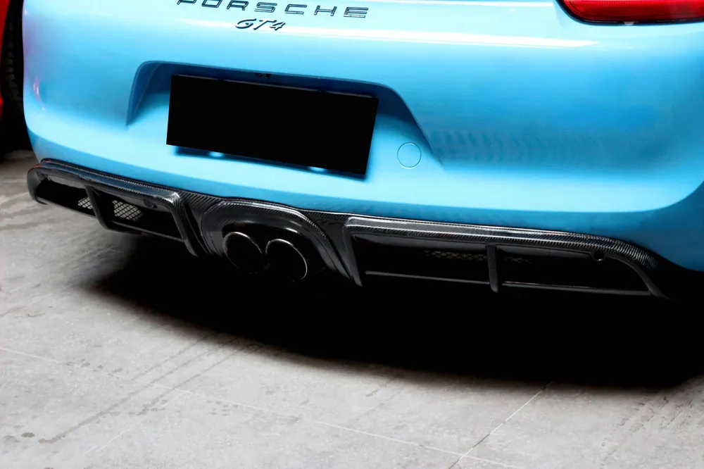 Carbonado 2012-2016 Porsche 981 Boxster Cayman GT4 Style Rear Diffuser