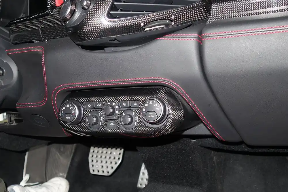 Carbonado 2010-2015 Ferrari 458 Coupe Spider OE Style DRY Carbon Fiber Control Panel Cover