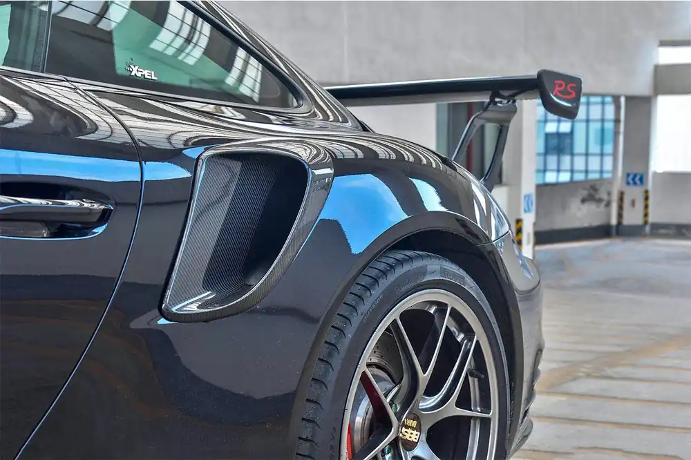 Carbonado 2013-2019 Porsche 911 991 Turbo S GT2RS Style Carbon Fiber Quarter Panel Side Scoops