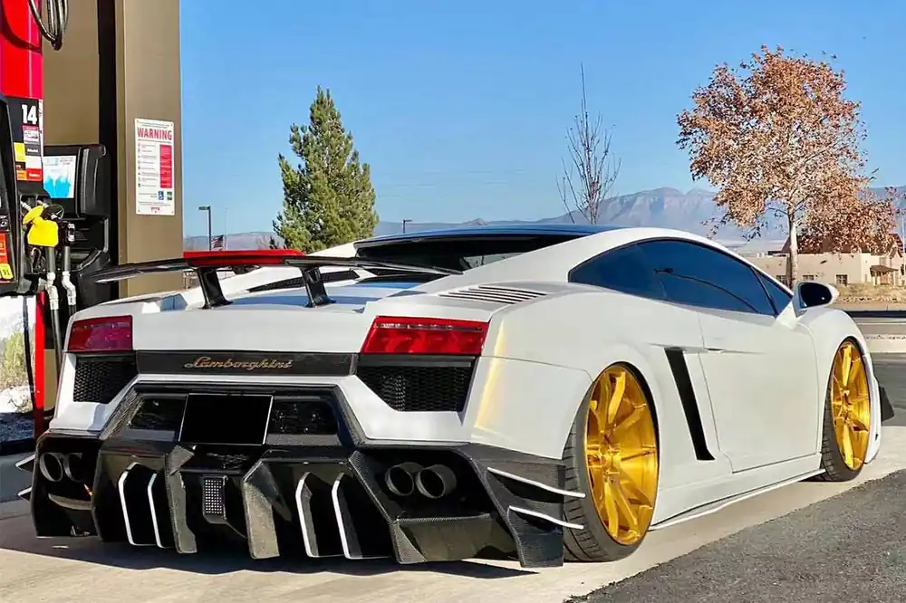 Carbonado 2009-2014 Lamborghini Gallardo BKSS Style Rear Bumper
