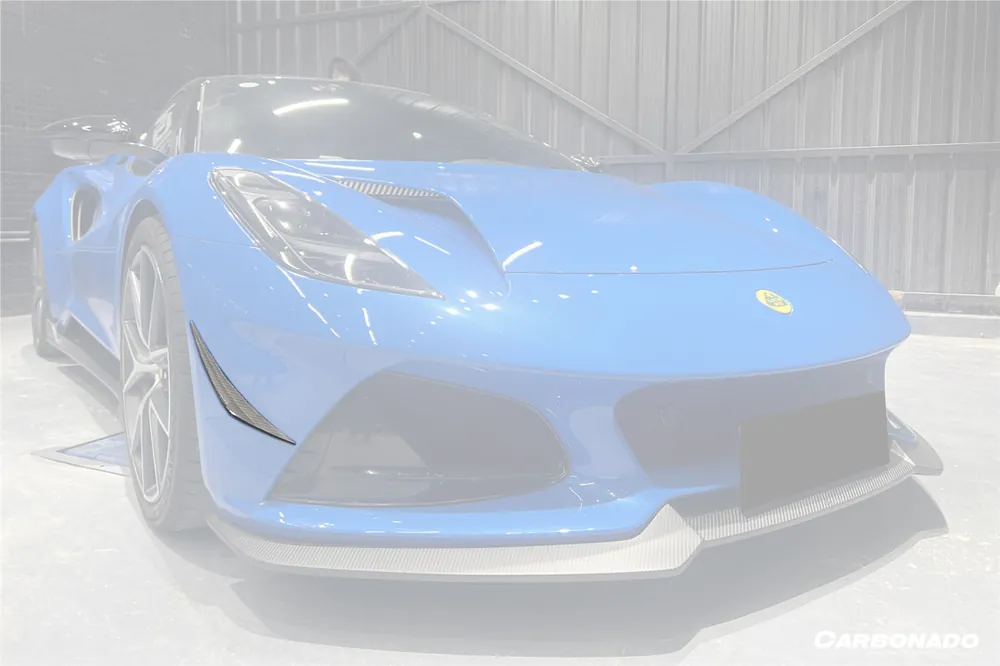 Carbonado 2021-2024 Lotus Emira OD Style Dry Carbon Fiber Front Bumper Canards