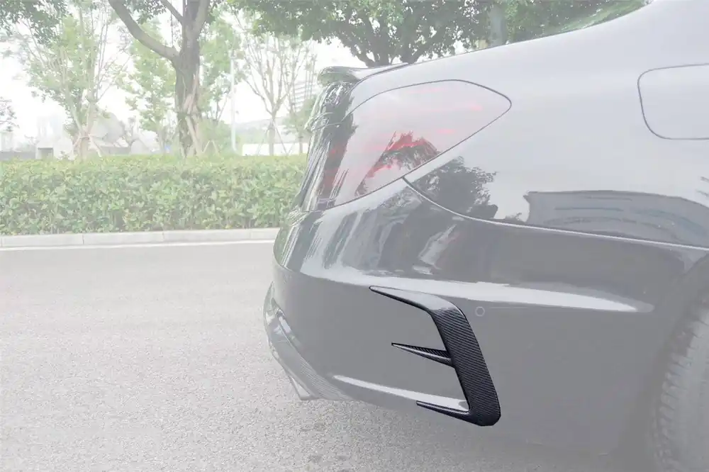Carbonado 2017-2020 Mercedes Benz S63 AMG W222.2 Sedan MSY Style Carbon Fiber Rear Bumper Vents