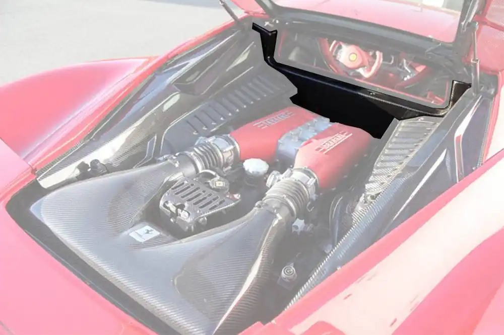 Carbonado 2010-2015 Ferrari 458 Coupe Spider OE Style DRY Carbon Fiber Inner Engine Bay Cover