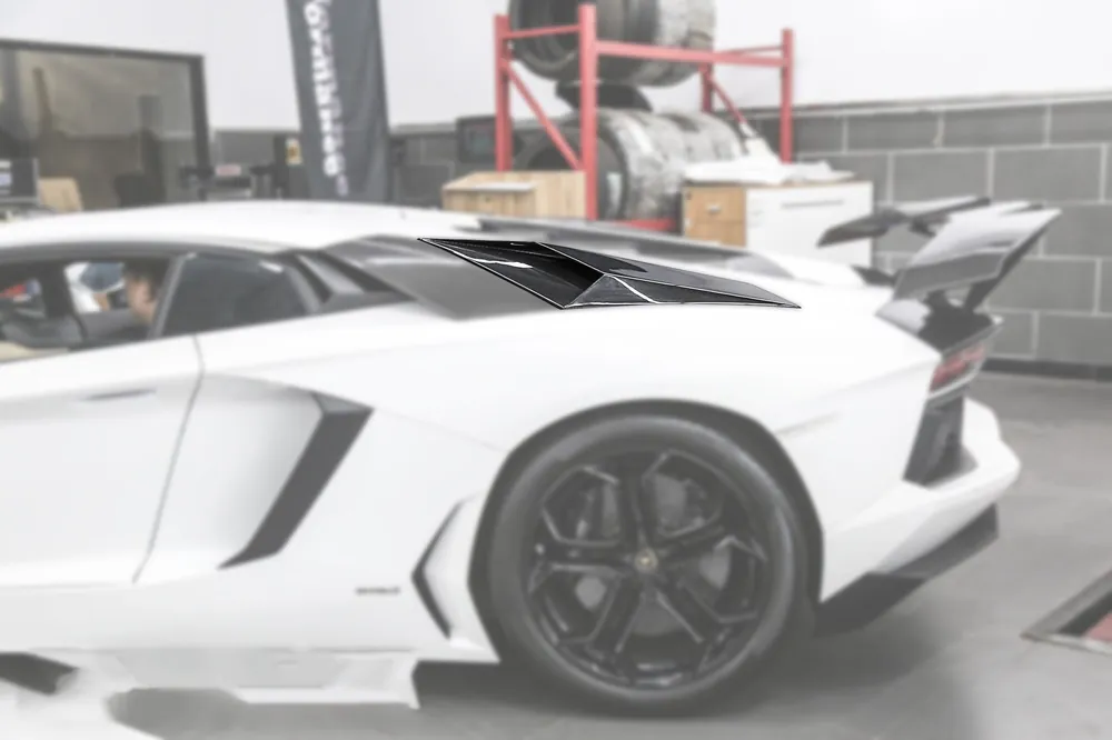 Carbonado 2011-2021 Lamborghini Aventador LP700 LP740 Coupe Roadster BKSS Style Carbon Fiber Rear Side Scoops