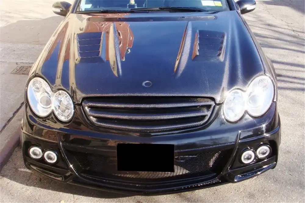 Carbonado 2003-2008 Mercedes Benz W209 CLK W203 C55 AMG WI Style Hood Bonnet