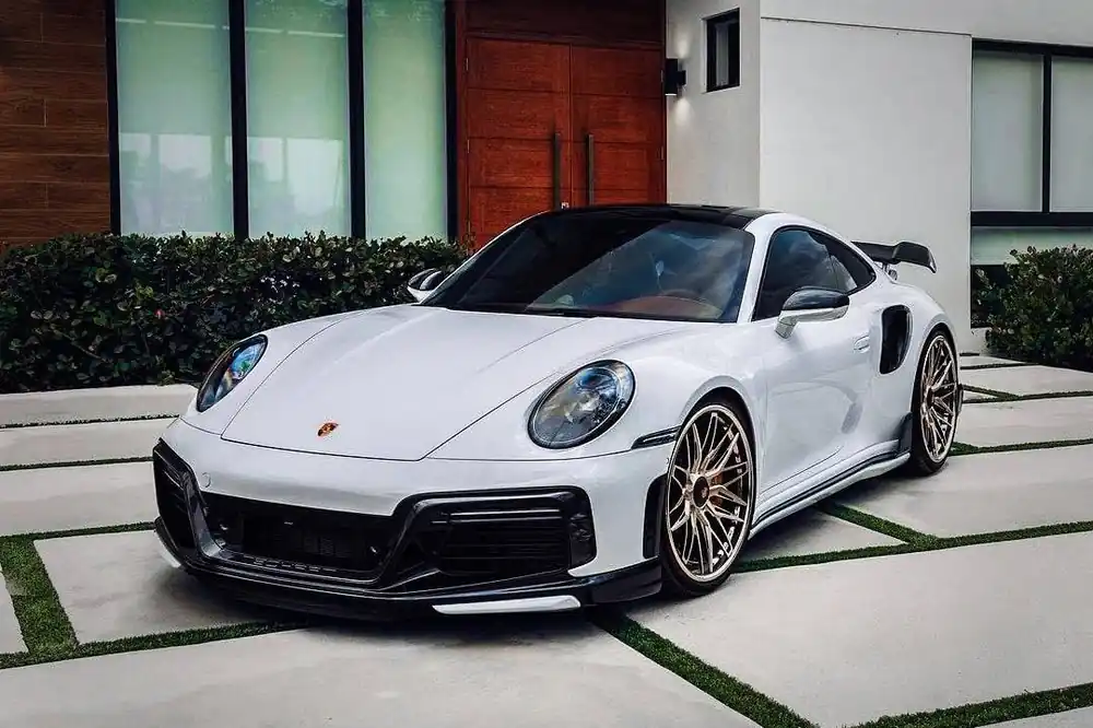 Carbonado 2020-2023 Porsche 911 992 Turbo S TA Style Front Bumper