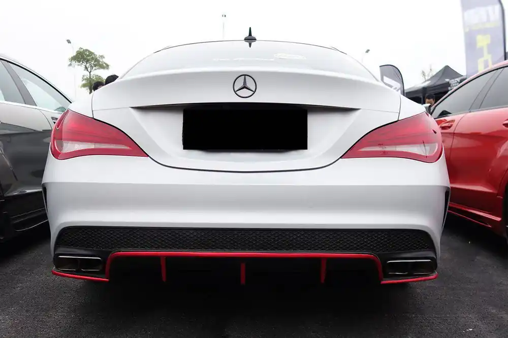 Carbonado 2014-2016 Mercedes Benz W117 CLA Sport CLA45 AMG RZS Style Rear Diffuser