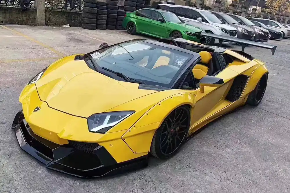 Carbonado 2011-2016 Lamborghini Aventador LP700 Coupe Roadster DE Style Front Wide Fender Flares