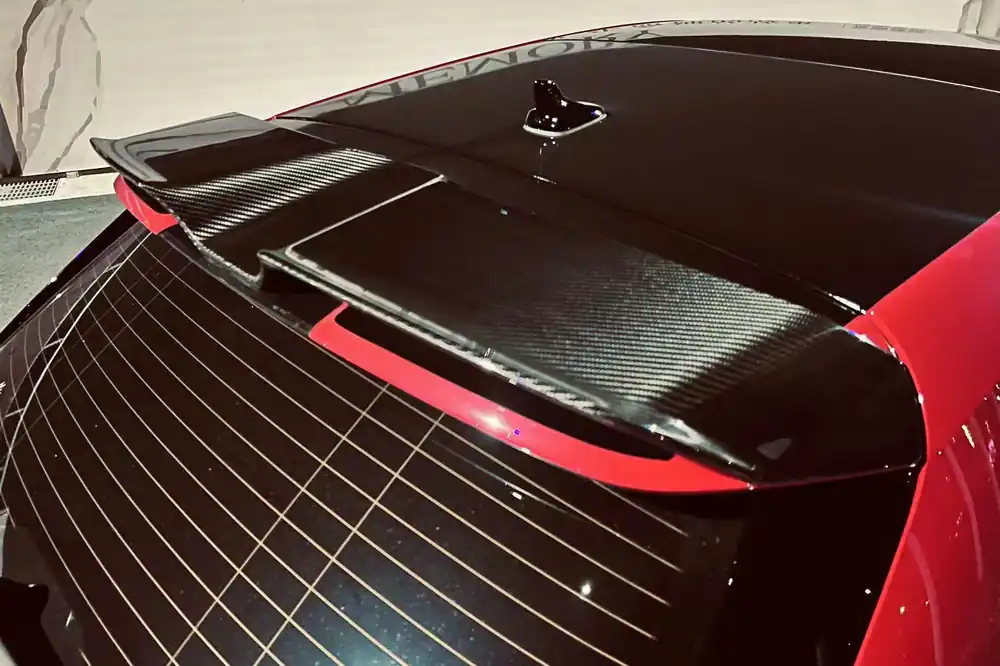 Carbonado 2021-2024 Audi RS3 8Y.0 Sportback AD Style Dry Carbon Fiber Roof Spoiler