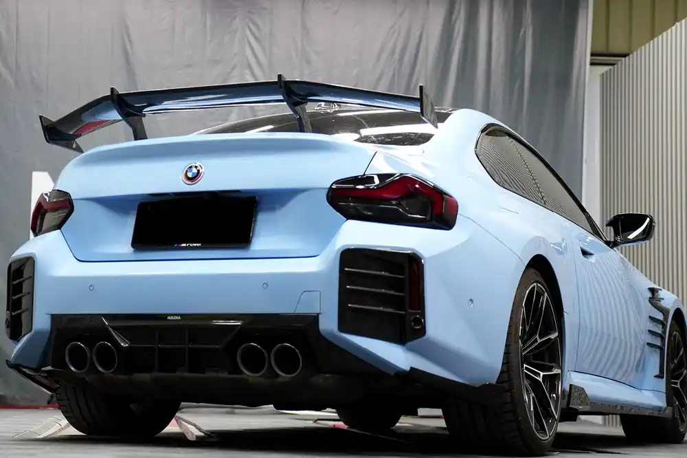 Carbonado 2021-2024 BMW M2 G87 AD Style Dry Carbon Fiber Trunk Spoiler Wing