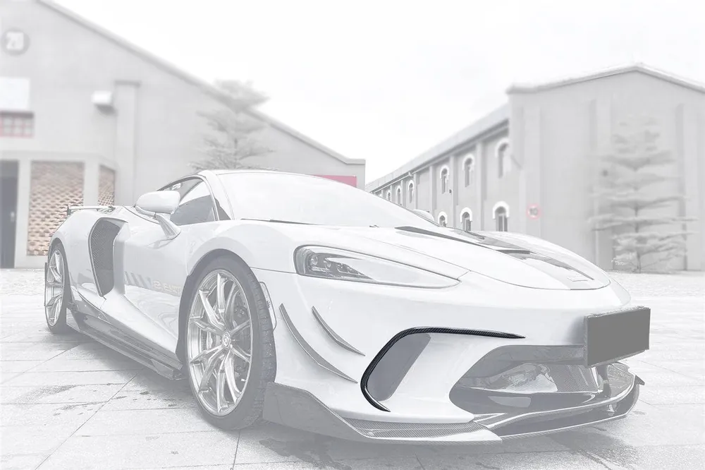 Carbonado 2020-2023 McLaren GT WP Style DRY Carbon Fiber Front Bumper Air Vents