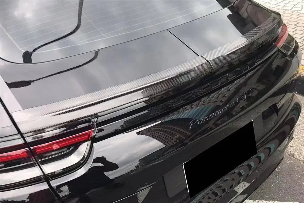 Carbonado 2017-2023 Porsche Panamera 971 TA Style DRY Carbon Fiber Trunk Spoiler