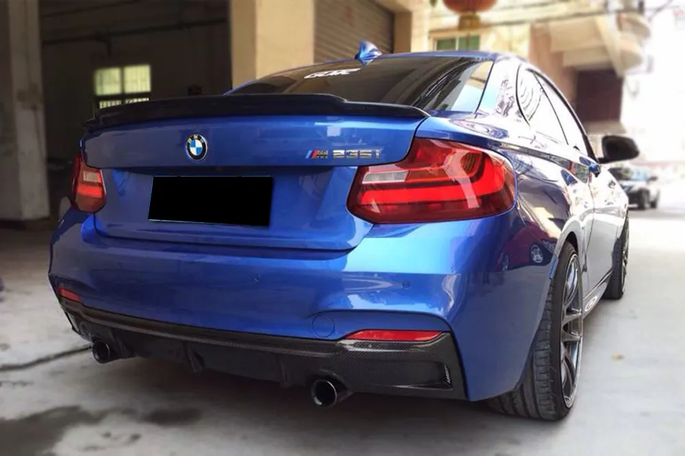 Carbonado 2013-2016 BMW 2 Series F22 F23 EXOT Style Rear Diffuser Lip (M-Tech Only)