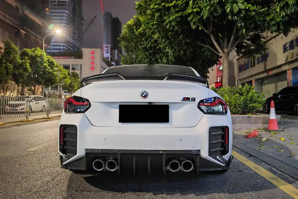 Carbonado 2021-2024 BMW M2 G87 OD Style Dry Carbon FIber Rear Lip Diffuser