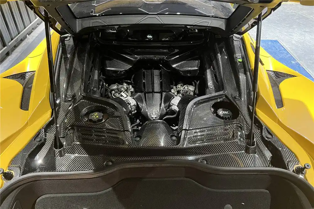 Carbonado 2020-2024 Maserati MC20 Dry Carbon Fiber Engine Bay Room Interior