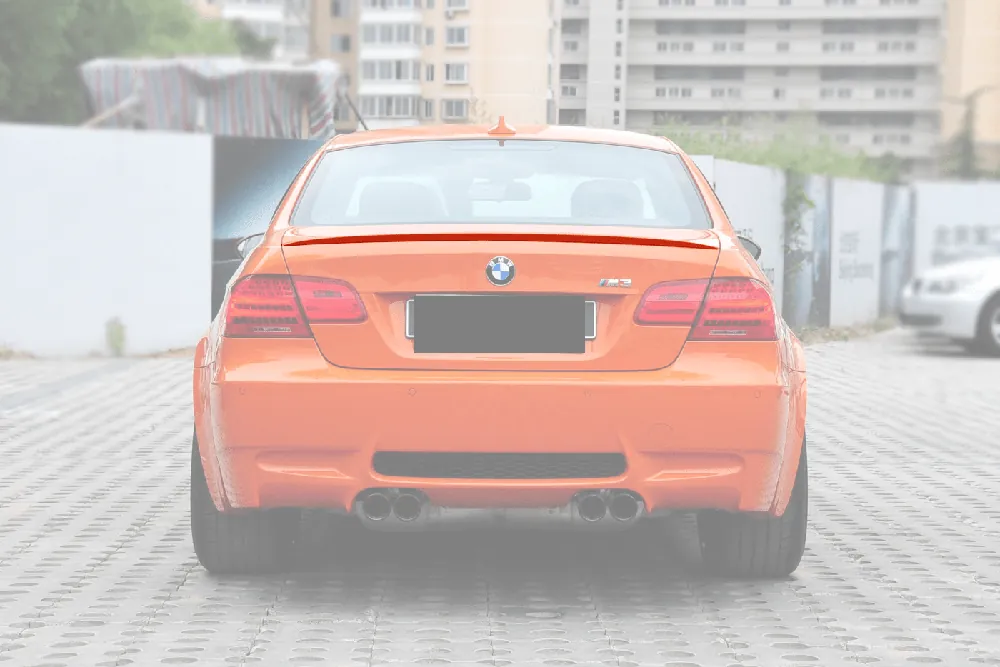 Carbonado 2008-2012 BMW E92 3 Series M3 Style Carbon Fiber Trunk Spoiler