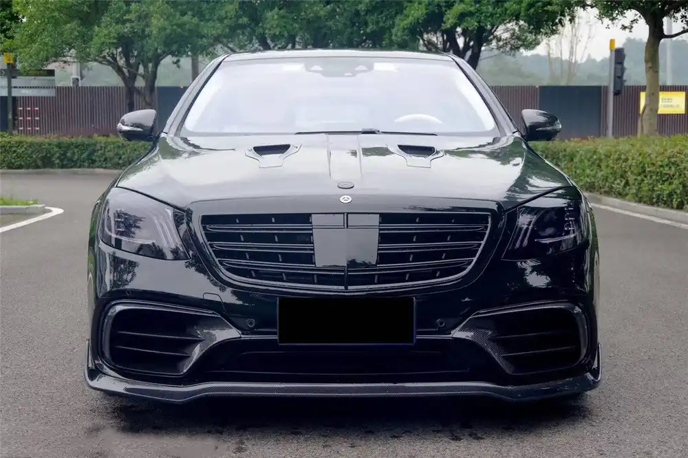 Carbonado 2017-2020 Mercedes Benz S63 W222 Sedan MSY Style Carbon Fiber Hood