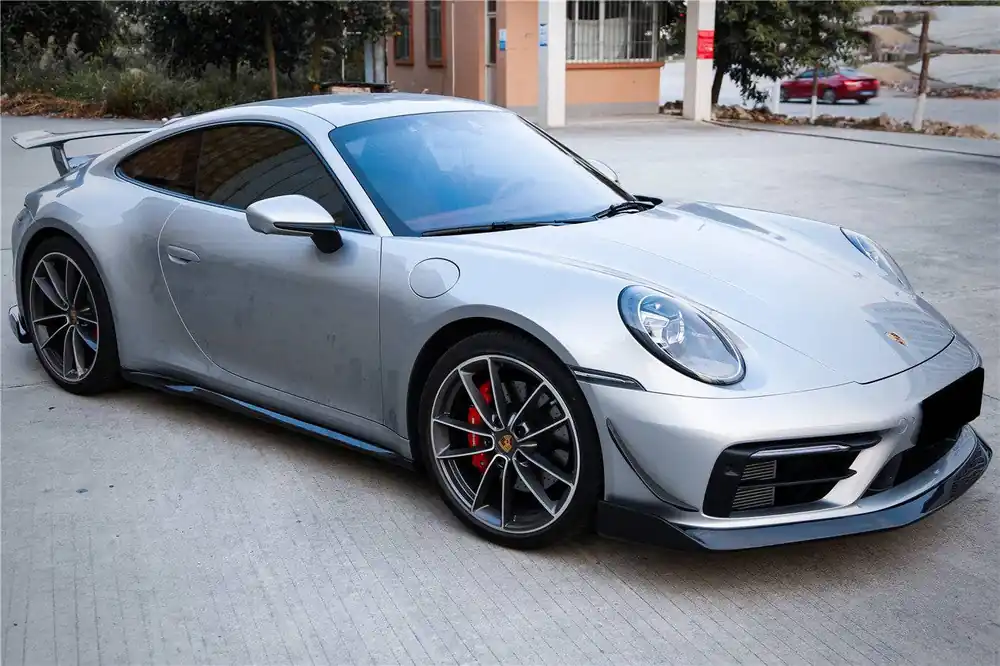 Carbonado 2019-2023 Porsche 911 992 Carrera S 4 4S Targa Cabriolet WP Style Dry Carbon Fiber Side Skirts