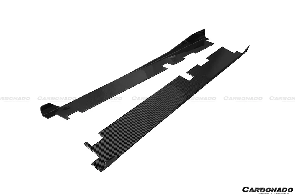 Carbonado 2015-2019 Lamborghini Huracan LP610 LP580 DC Style Carbon Fiber Side Skirts Under Board