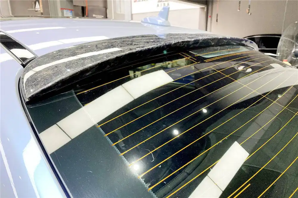 Carbonado 2014-2020 Mercedes Benz S63 AMG W222 Sedan MSY Style Carbon Fiber Roof Spoiler