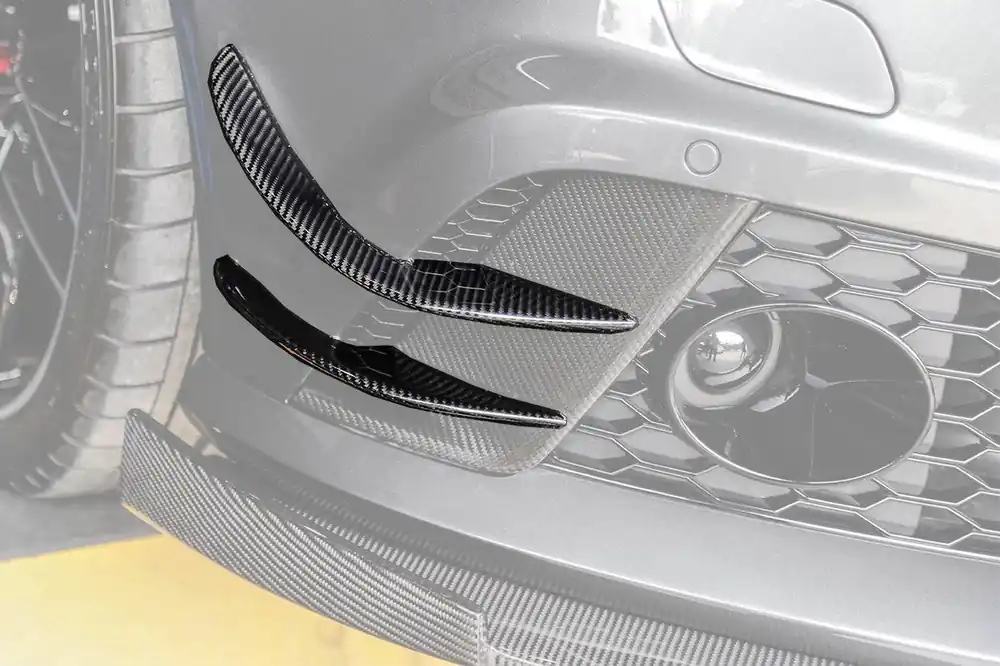 Carbonado 2013-2018 Audi RS6 C7 Avant BS Style Front Bumper Canards