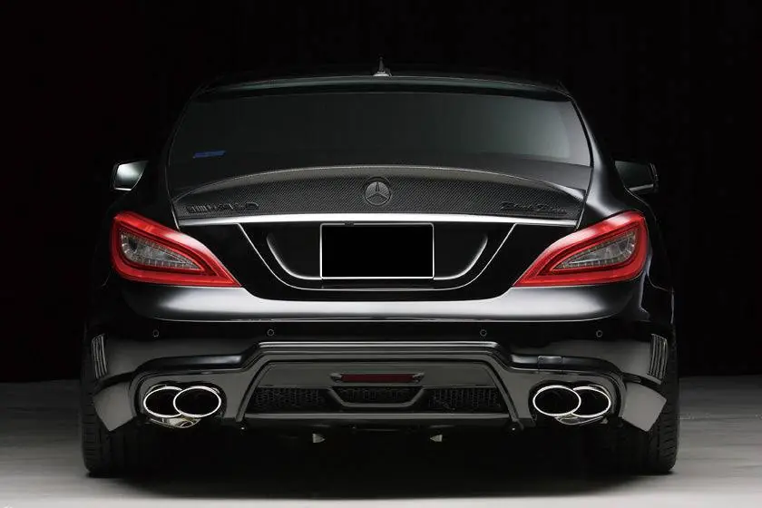 Carbonado 2010-2017 Mercedes Benz W218 CLS Class WD Style Rear Bumper w/ Tip