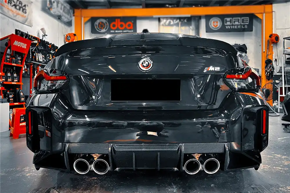 Carbonado OD-R Style Dry Carbon FIber Rear Diffuser Lip | 2021-2024 BMW M2 G87