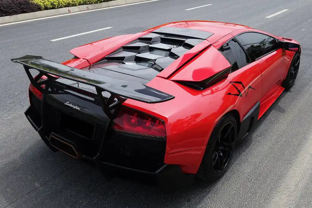 Carbonado 2001-2010 Lamborghini Murcielago LP640 LP670 SV Style Carbon Fiber Engine Trunk
