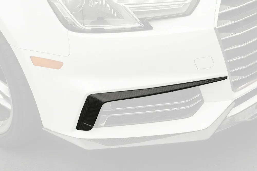 Carbonado 2017-2018 AUDI B9 A4 Sport S4 MD Style Carbon Fiber Front Bumper Air Vents Trim