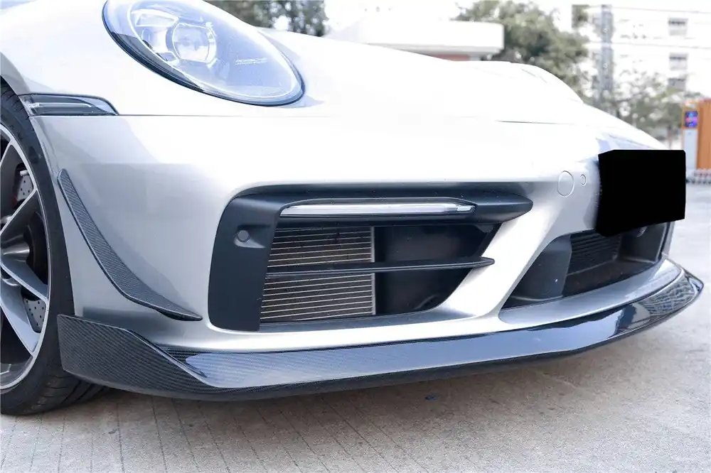 Carbonado 2019-2023 Porsche 911 992 Carrera Targa Sport Design WP Style Dry Carbon Fiber Bumper Canards
