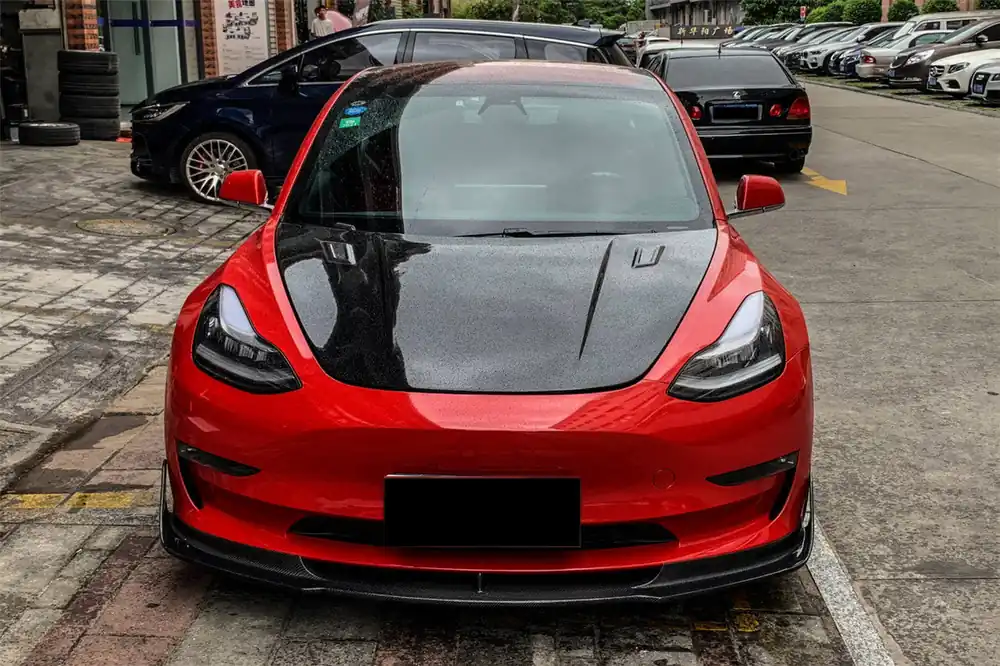 Carbonado VRS Style Carbon Fiber Hood | 2017-2023 Tesla Model 3