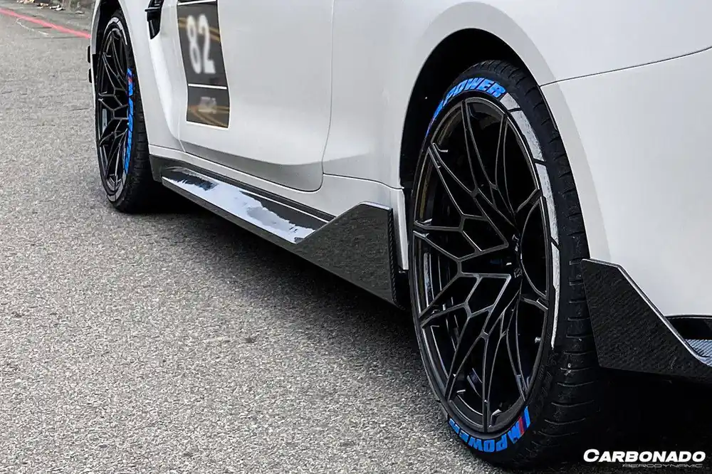 Carbonado 2021-UP BMW M4 G82 G83 MP Style Carbon Fiber Side Skirts