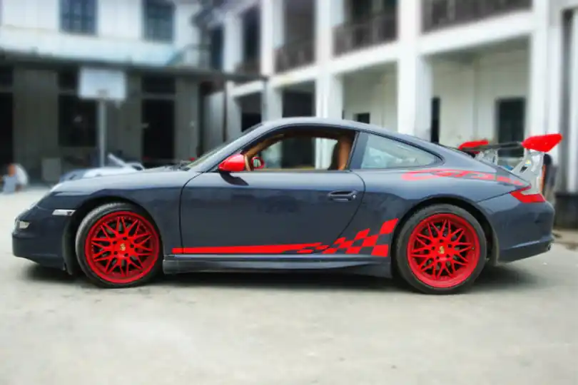 Carbonado 2005-2008 Porsche 911 997.1 Carrera S TA Style Side Skirts