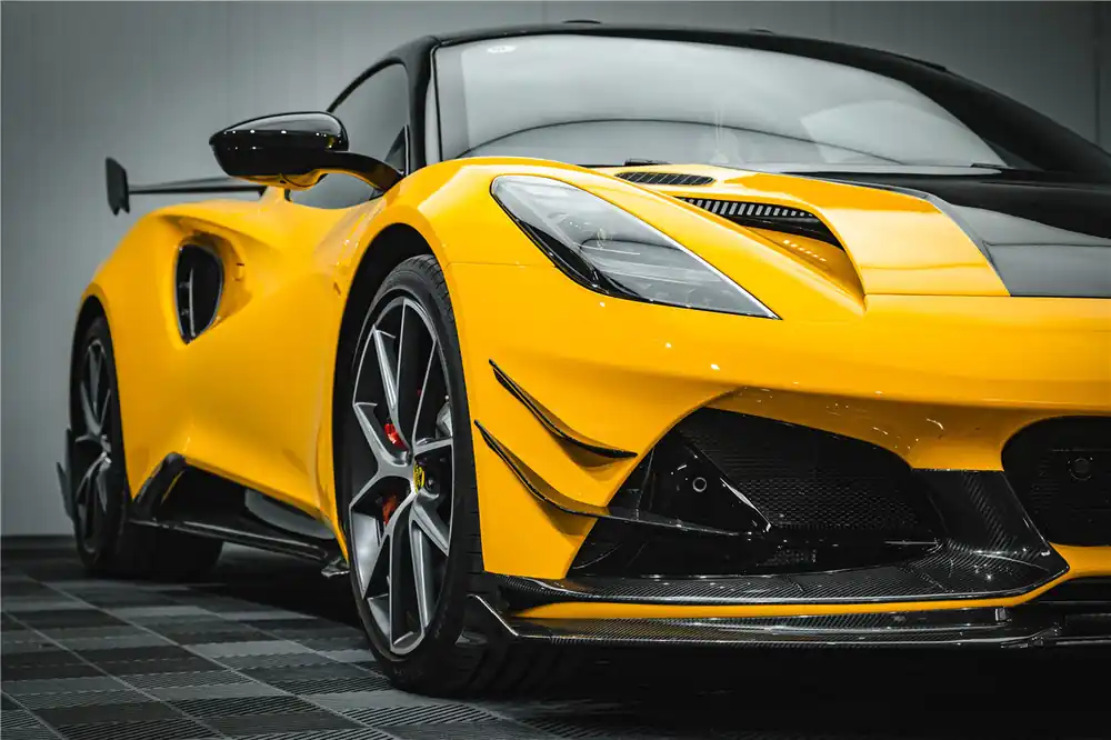Carbonado 2021-2024 Lotus Emira NYO MNK Style Dry Carbon Fiber Front Bumper Canards