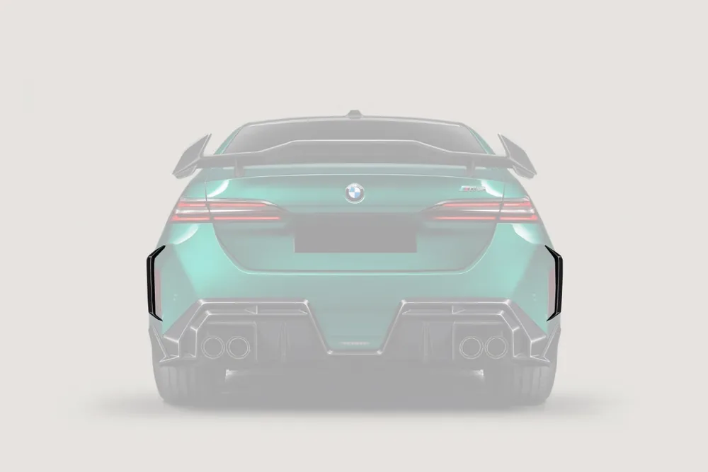 Carbonado AD Style Autoclave Carbon Fiber Rear Bumper Canards | 2024-UP BMW G90 M5