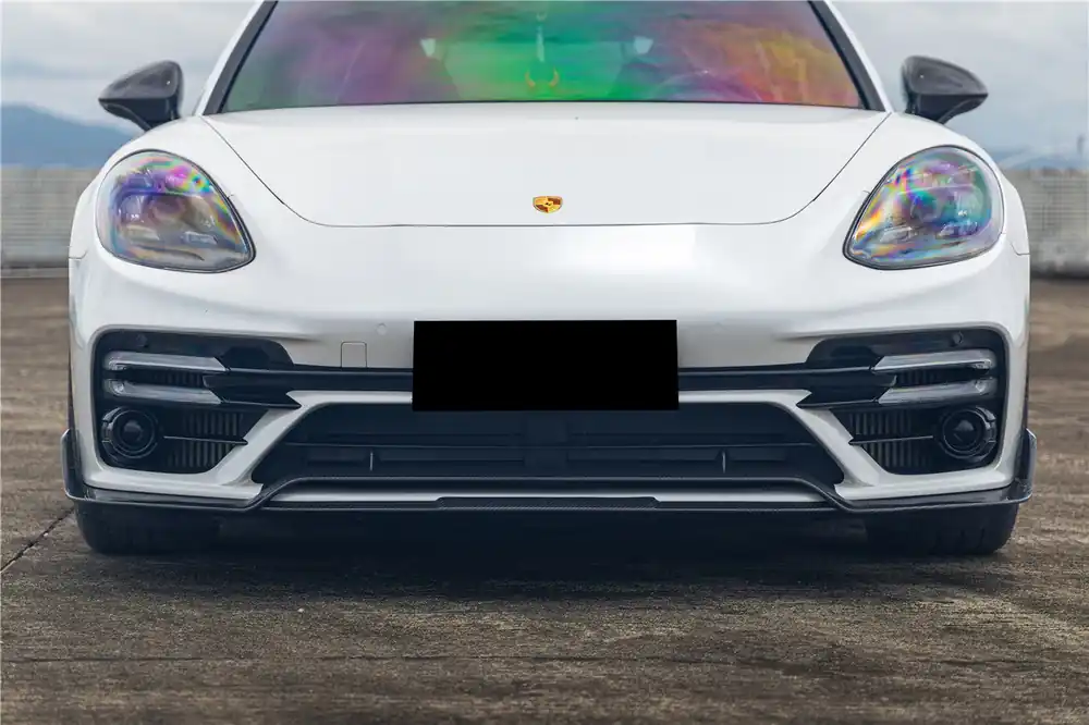 Carbonado KDA Style Dry Carbon Fiber Front Lip | 2017-2023 Porsche Panamera 971 Turbo S